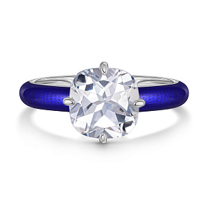 Кольцо из серебра с эмалью