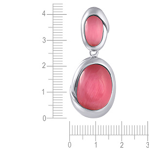 Подвеска из серебра с стеклами