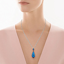 Подвеска из серебра с бирюзой, рубином