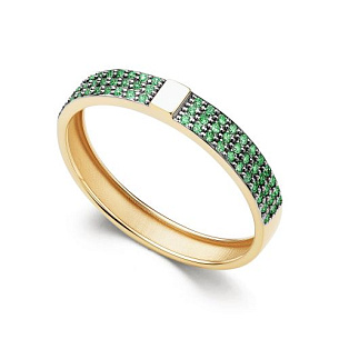 Кольцо из желтого золота с бриллиантом