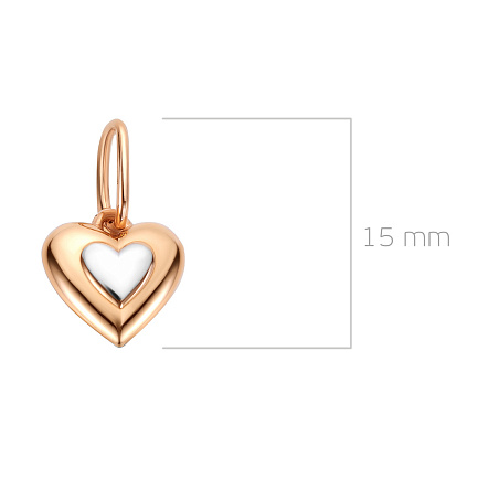 Подвеска из красного золота