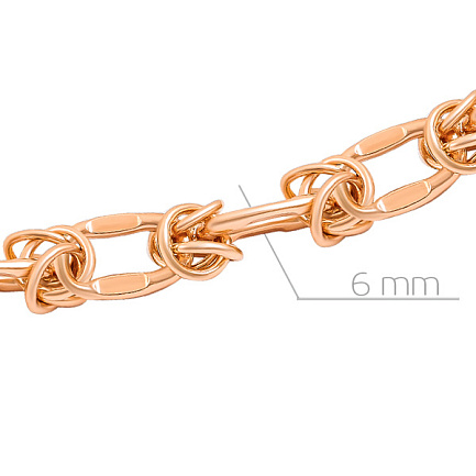 Браслет ручной работы из серебра с позолотой, плетение муза