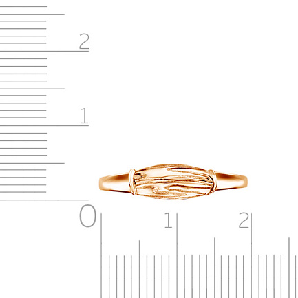 Кольцо из красного золота