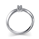 Кольцо из серебра с бриллиантом