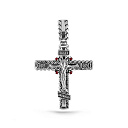 Крест из серебра с фианитами