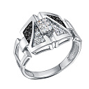 Кольцо из белого золота с бриллиантами