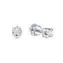 Серьги из белого золота с бриллиантами