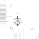 Подвеска из белого золота с бриллиантом