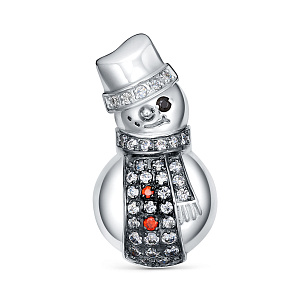 Подвеска из серебра с фианитом