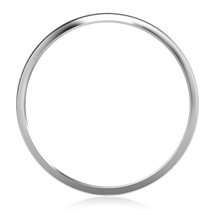 Кольцо обручальное из белого золота