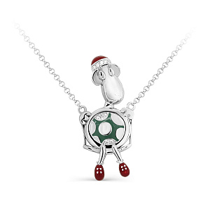 Колье из серебра с фианитами