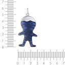 Подвеска из серебра с фианитом