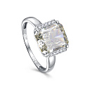 Кольцо из серебра с фианитами