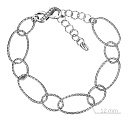 Браслет декоративный из серебра с фианитом