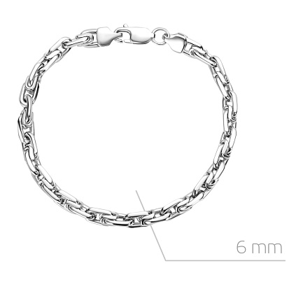 Браслет ручной работы из серебра