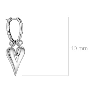 Серьги с английским замком из серебра