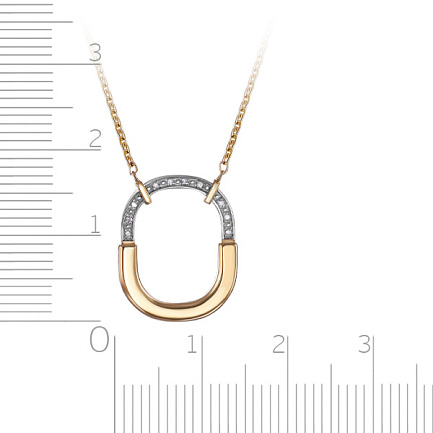 Колье из желтого золота с бриллиантами