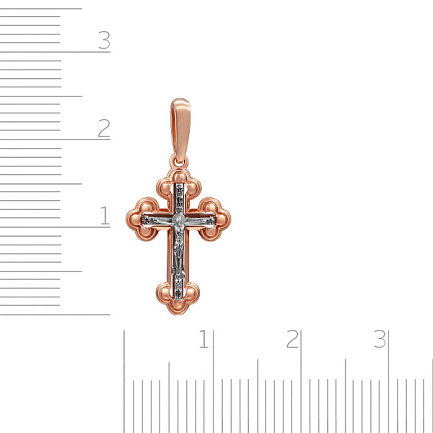 Крест из красного золота