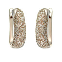 Серьги с английским замком из серебра