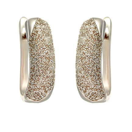 Серьги с английским замком из серебра