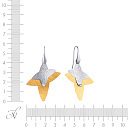 Серьги из серебра с фианитом