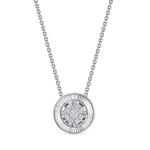 Колье из белого золота с бриллиантами