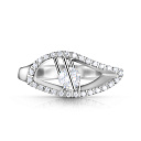 Кольцо из белого золота с бриллиантами