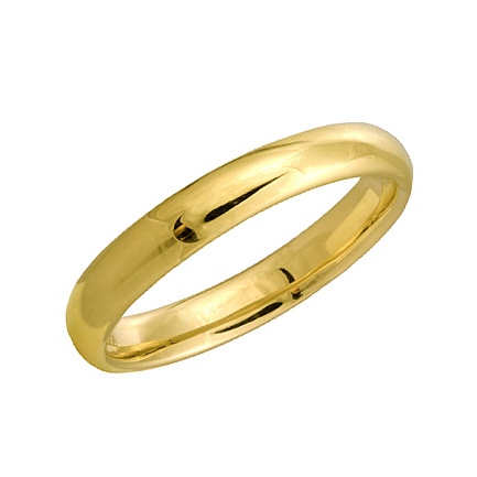 Кольцо обручальное из желтого золота