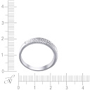 Кольцо помолвочное из белого золота с бриллиантами