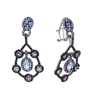 Серьги из белого золота