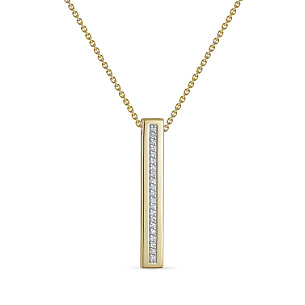 Колье из золота с бриллиантом