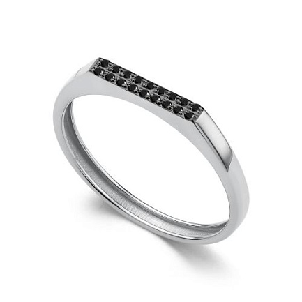 Кольцо из белого золота с бриллиантами