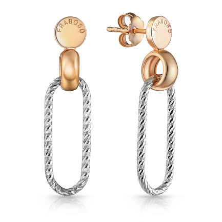 Серьги из серебра с позолотой