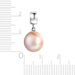 Подвеска из белого золота с жемчугом