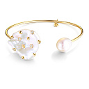 Браслет декоративный из желтого золота с бриллиантами