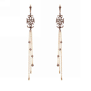 Серьги с английским замком из желтого золота с бриллиантом