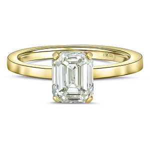 Кольцо из желтого золота с бриллиантом