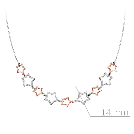 Колье из серебра с золочением