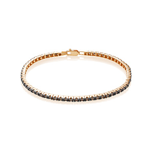 Браслет из красного золота с бриллиантами