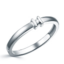 Кольцо из белого золота с бриллиантом