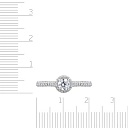 Кольцо из красного золота с фианитом