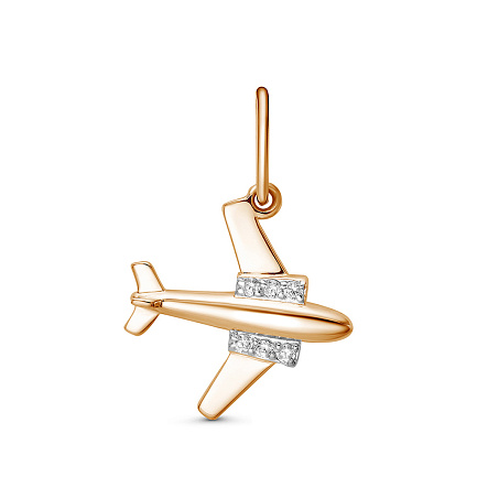 Подвеска из серебра с фианитами