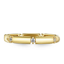 Кольцо из желтого золота с фианитом