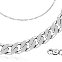 Цепь автомат из серебра, плетение панцирное