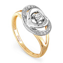 Кольцо из желтого золота с бриллиантами