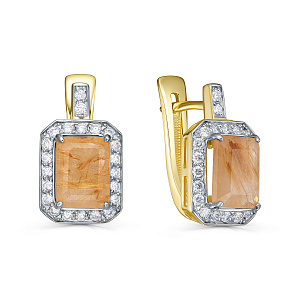 Серьги с английским замком 12-22252-5100