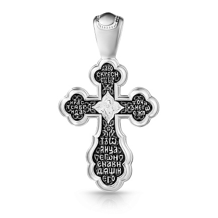 Крест ручной работы из серебра