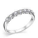 Кольцо из белого золота с бриллиантами