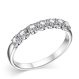 Кольцо из белого золота с бриллиантами