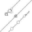 Браслет декоративный из серебра с бриллиантом